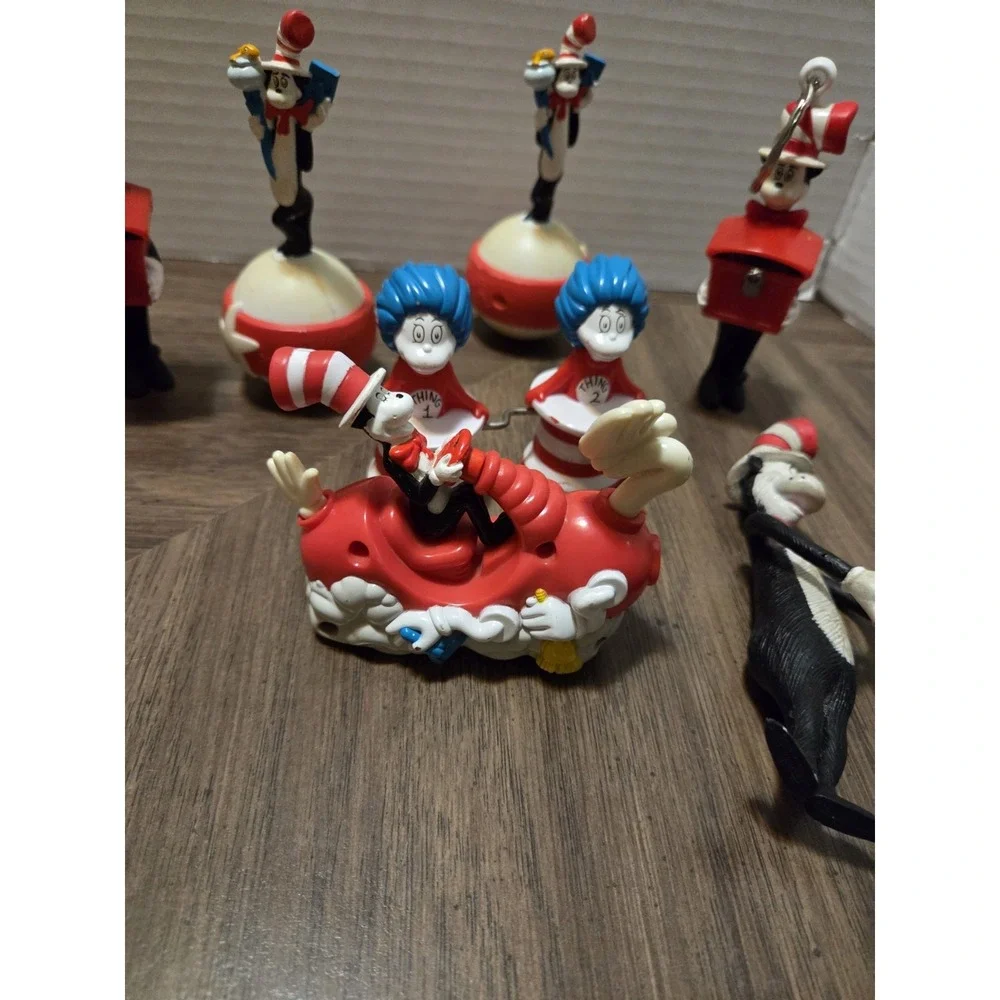 Dr. Seuss McDonald's Cat in the Hat Thing 1 & Thing 2 Toy Lot 2003